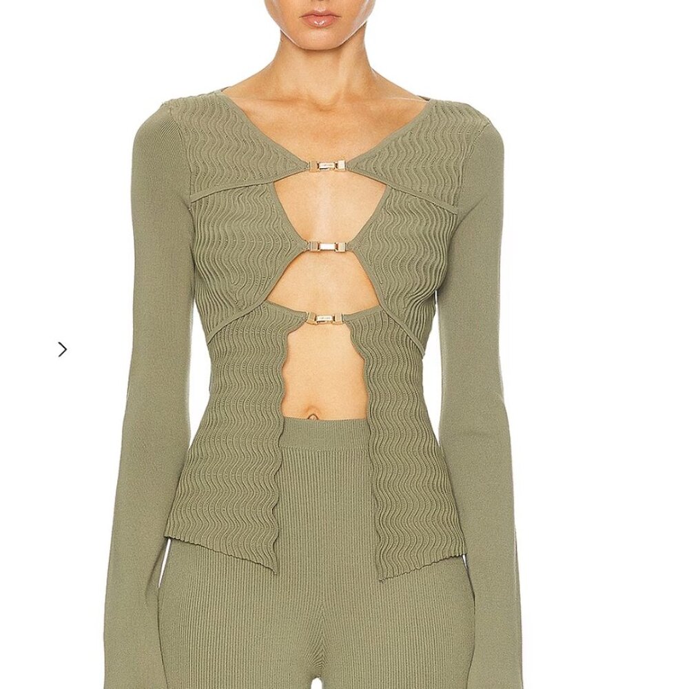 Cult Gaia Troi Knit Top Small NWT